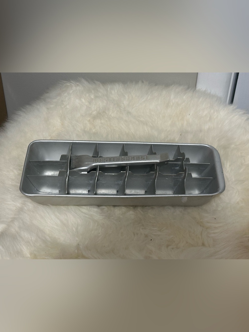 vintage Westinghouse aluminum ice cube tray - mid-20th century